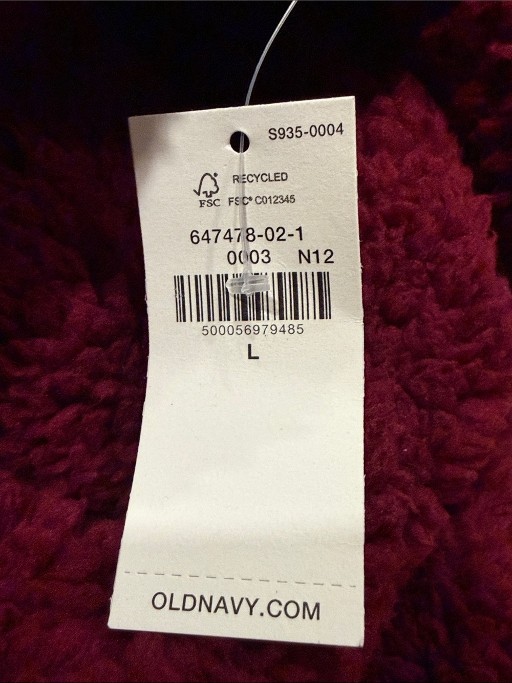 NWT Old Navy loose cozy Sherpa sweatshirt size large . - Picture 6 of 8